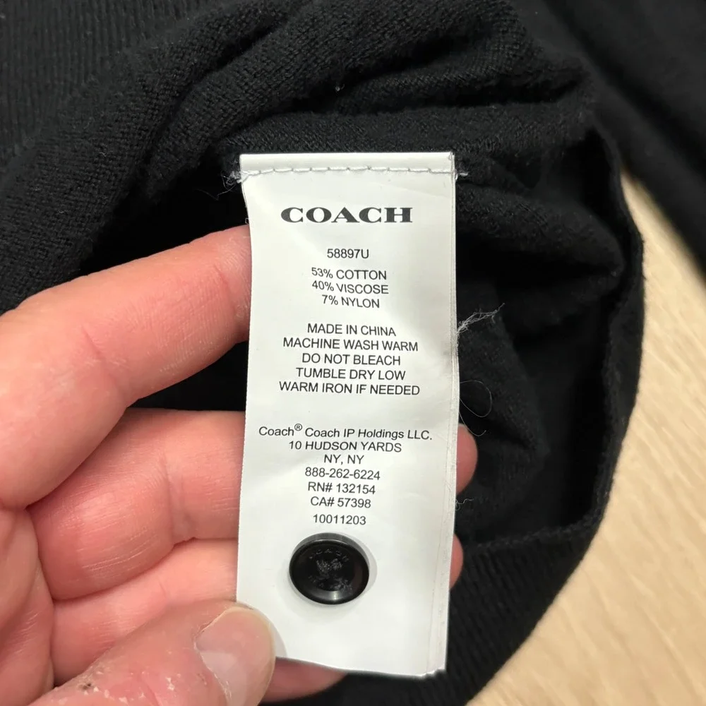 Coach button front